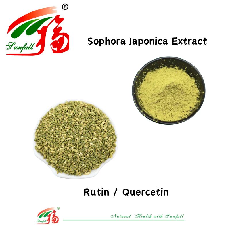 Voldoet aan Europese normen Gezondheid van het hart en bloedvaten Voedingssupplementen Quercetine 95% Rutin NF11 95% Sophora Japonica Extract
