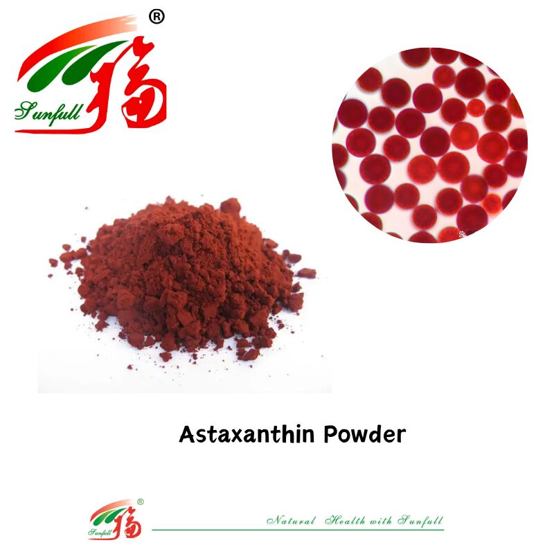 Sunfull Voedingsmiddelen Antioxidanten Gezondheidstoevoer Hoogwaardige 1%-10% Natuurlijk Haematococcus Pluvialis Extract/Astaxanthine Poeder