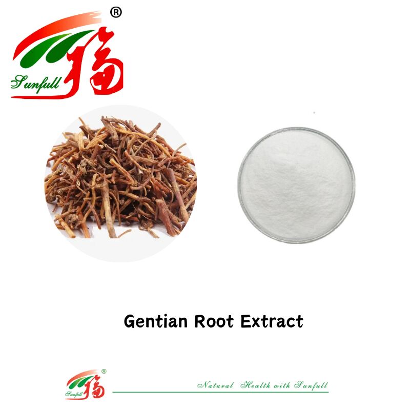 Fabrieksdirecte verkoop Natuurlijke kruiden Gratis Proef Anti-inflammatoir Gentian Root Extract 3%-8% Gentiopicrin