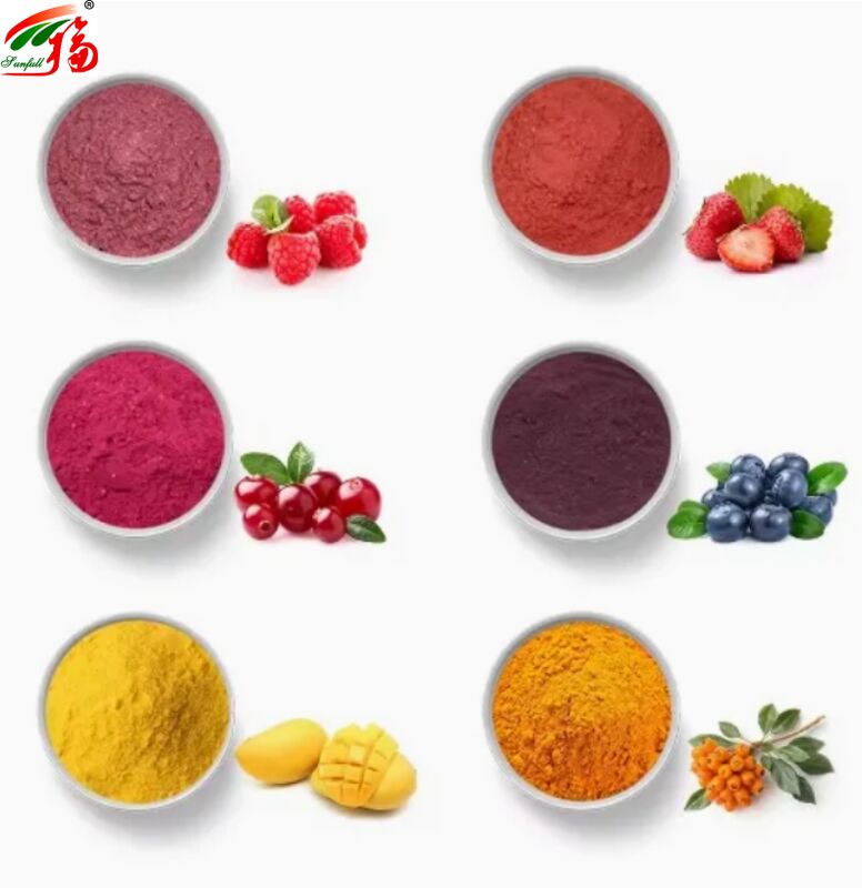 Fruit Ingrediënten Gezondheid Voedsel Hoogwaardige goede smaak en wateroplosbaarheid Dranken Vriesgedroogd poeder Verscheidene fruitpoeders