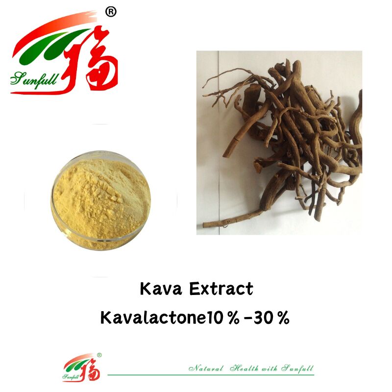 Hunan Sunfull Beste prijs ISO/Kosher Voedingssupplementen Kavalactonen 10%-30% Kava-extractpoeder voor supplementen